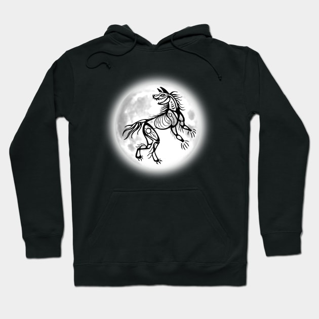 Rougarou Moon Hoodie by technehiyaw